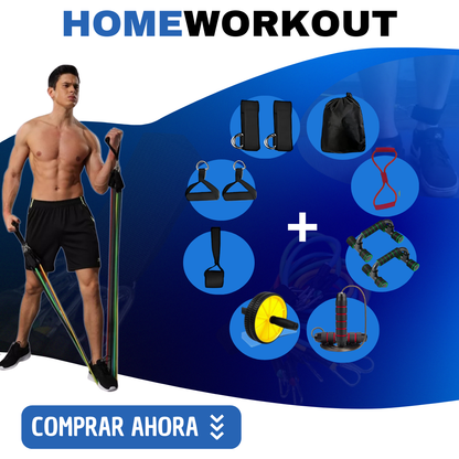 Combo HomeWorkout® 16 Piezas | Implementos Ejercicio En Casa