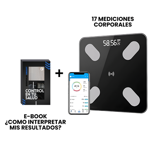 Bascula Smart ™ | Análisis Corporal + Guía