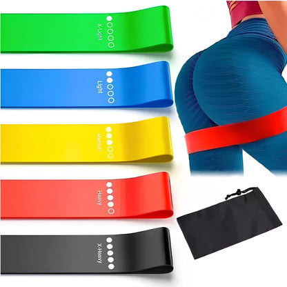 Bandas de resistencia 60 cm x5 niveles fitness