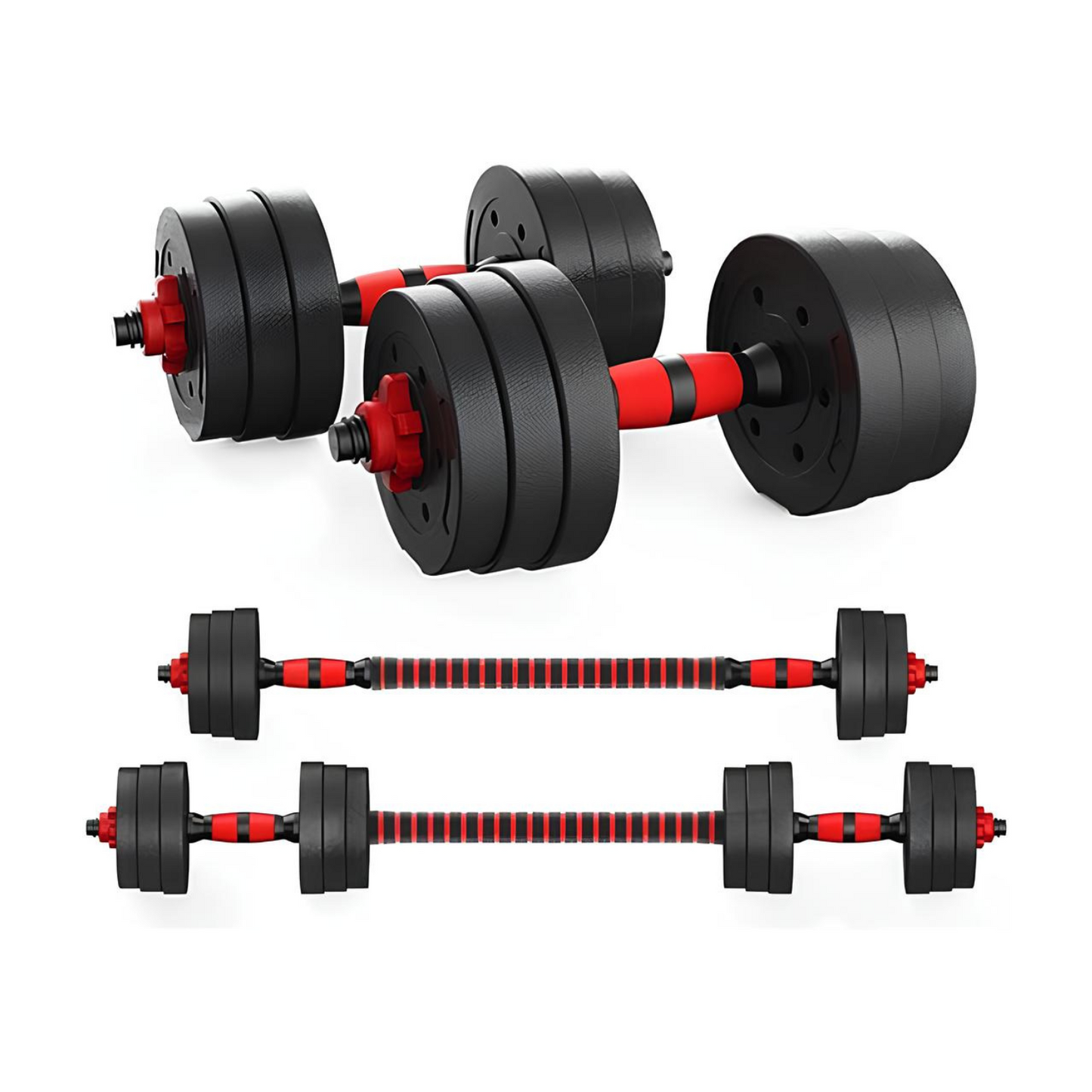 Kit Mancuernas Termoselladas 20 KG Ajustables