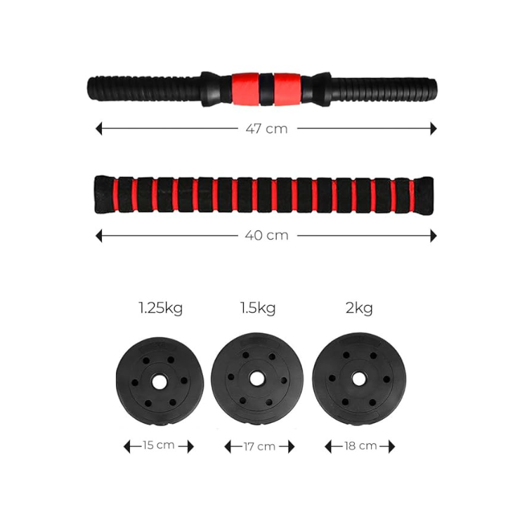 Kit Mancuernas Termoselladas 20 KG Ajustables