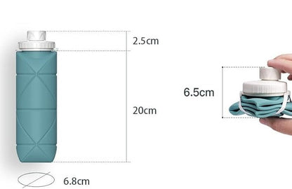 Botella Termo Plegable Bolsillo 600 ml